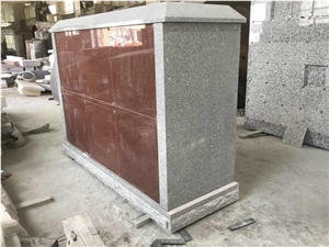 India Red and G664 Columbarium 48 Niches Two Sides