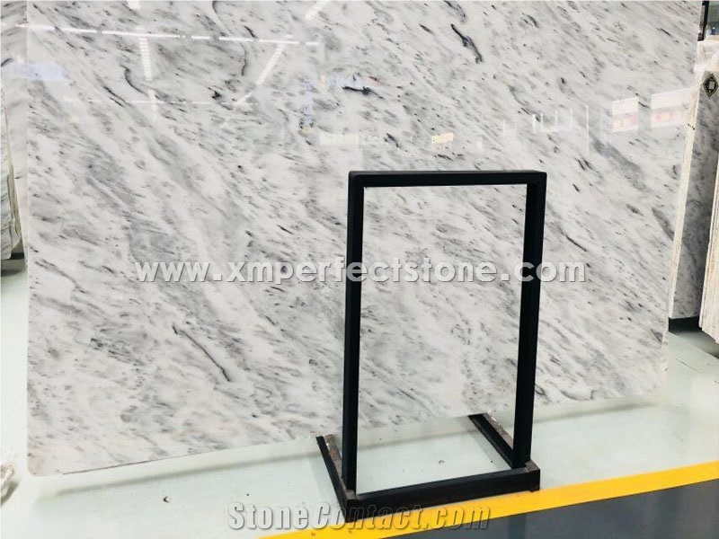 Beautiful Looking Tesla White Marble with Grey