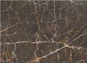 Ash Wood Marron Emperador Marble Slab Tile