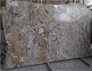 Chinese Golden River Granite Slabs