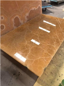 Agate Yellow Onyx Tiles for Project Building