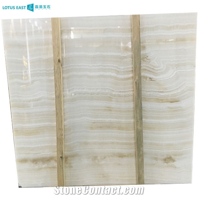 Turkey Ivory White Vanilla Onyx Slab