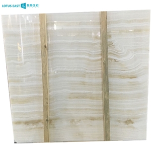 Turkey Ivory White Vanilla Onyx Slab