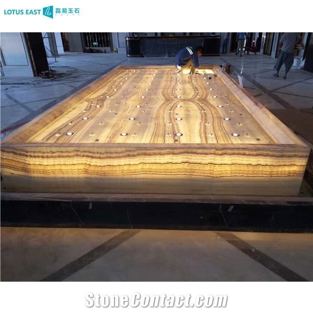 Turkey Ivory White Vanilla Onyx Slab