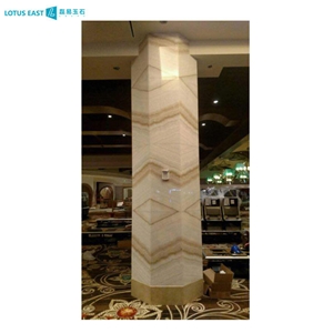 Turkey Ivory White Vanilla Onyx Slab