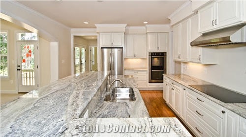 Monte Cristo Granite Slabs, India White Granite