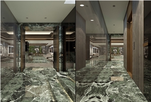 Spider Green Marble Slabs