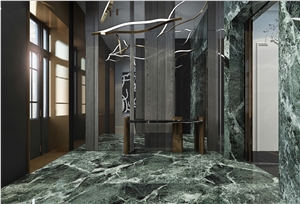Spider Green Marble Slabs