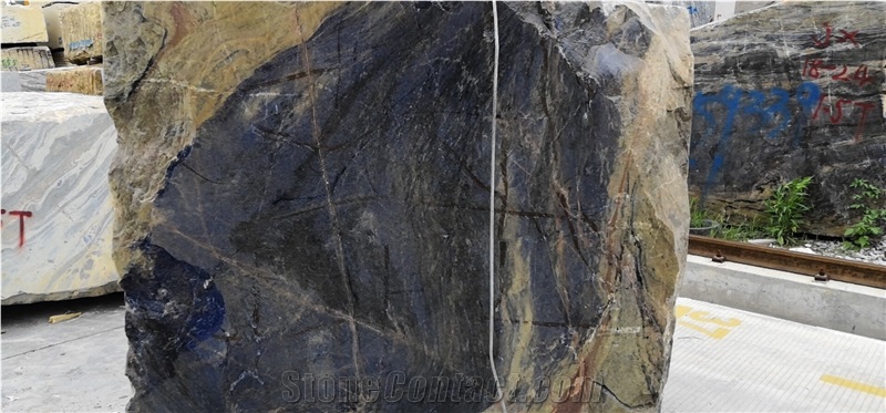Blue Sodalite Sblocks from Quarry