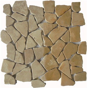 Cappucino Marble Mosaic Tile Interlocking 30 X 30