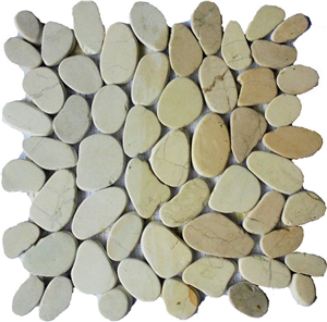 Slice White Pebble Mosaic Tile Inter. 30 X 30 Slice White Pebble Mosaic Tile Inter. 30 X 30
