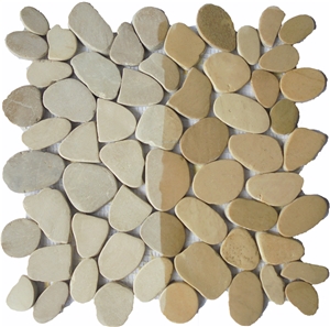 Tan/Cream Slice Tile Mosaic Int. 30 X 30