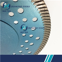 Reinforced Turbo Diamond Saw Blade for Granite