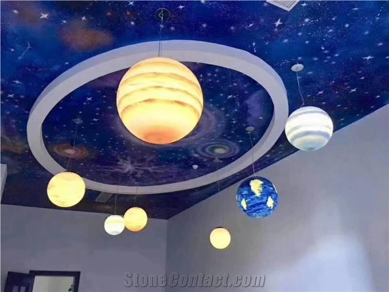 Artificial Onyx Ball Lamp