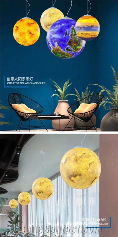 Artificial Onyx Ball Lamp