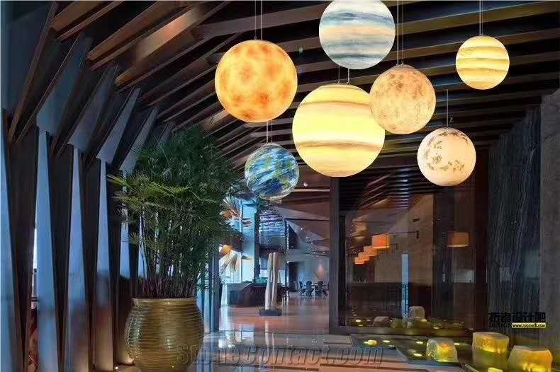 Artificial Onyx Ball Lamp