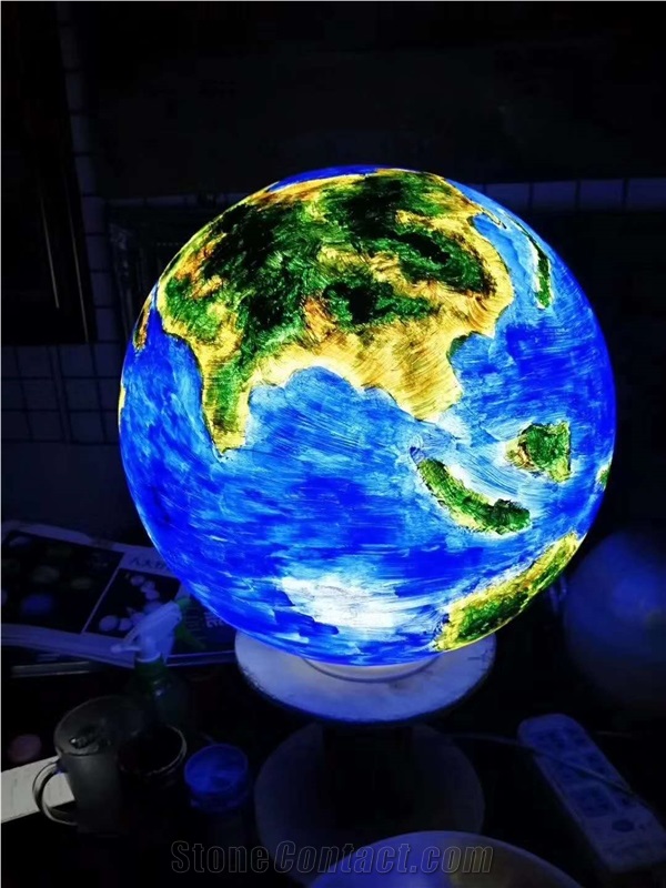 Artificial Onyx Ball Lamp