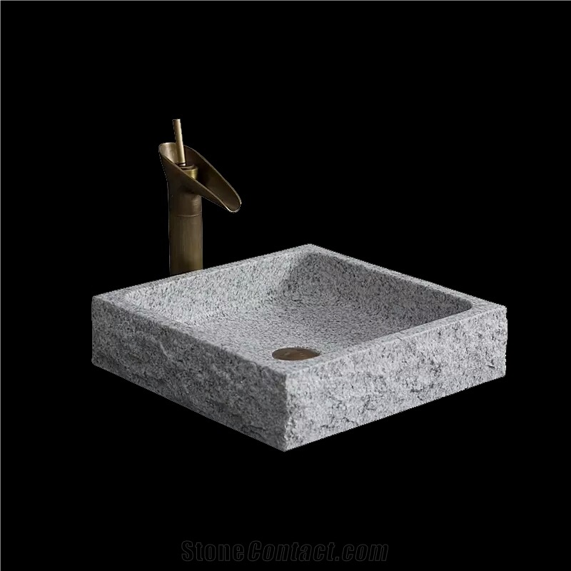 G603 Granite Sinks,Light Grey Granite Wash Basins