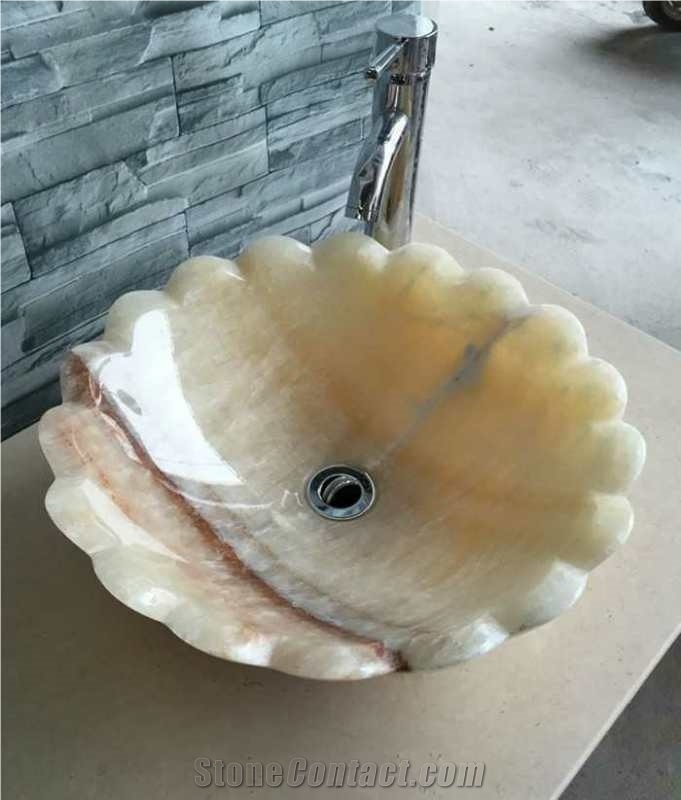 Honey Onyx Sinks, Honey Onyx Bathrrom Bains