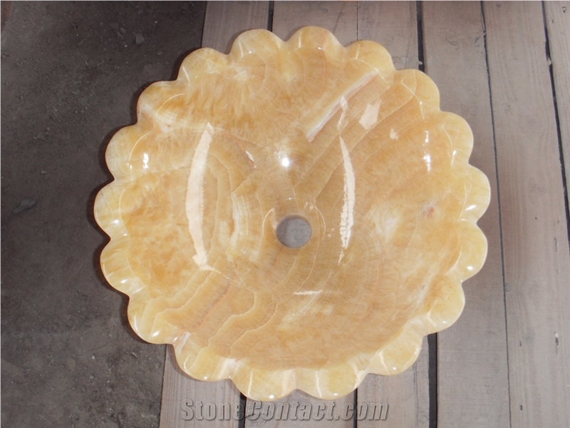 Honey Onyx Wash Basin, Honey Onyx Bathroom Sinks