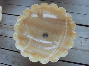 Honey Onyx Wash Basin, Honey Onyx Bathroom Sinks