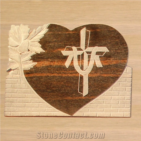 Cross Carved Tombstone