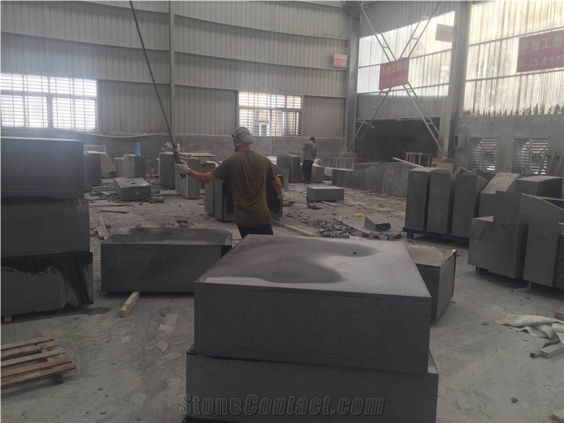 China Black Granite Mushroom Natural Stone