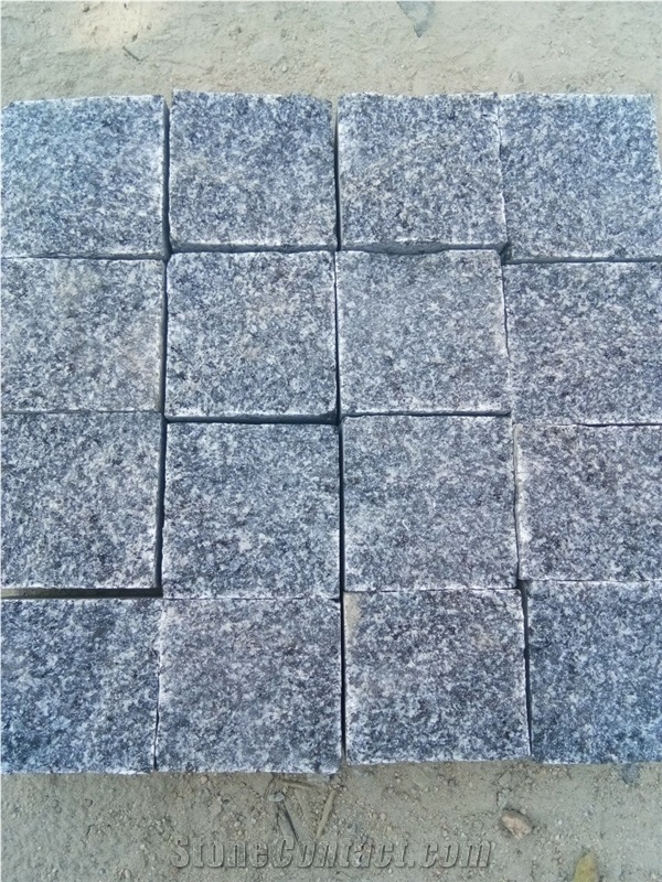 Black Granite Cube Stone