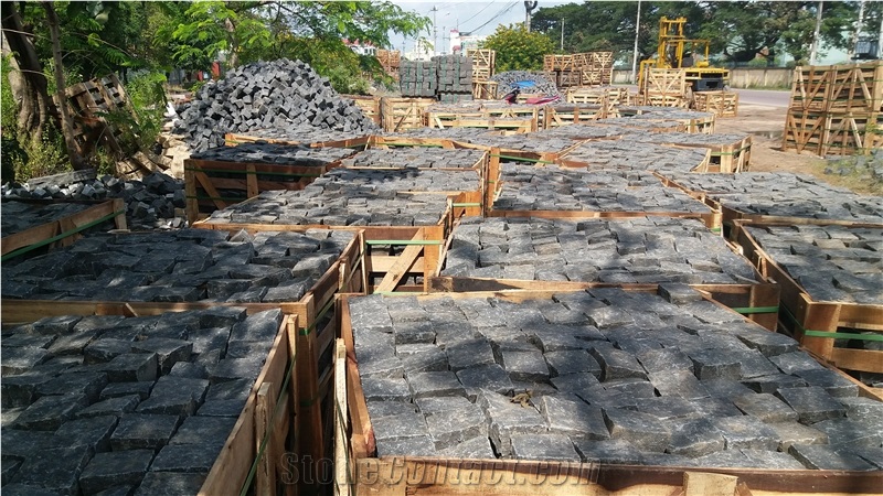 Vietnam Basalt Cubes/ Cobbles