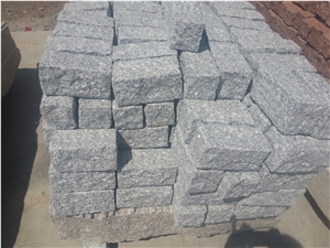 White Grey Granite Cobbles/ Cubes