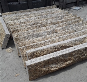 Yellow Granite Mushroom Stone for Garden Walling