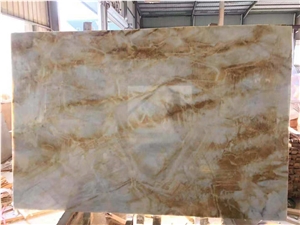 Golden Vein Onyx Backlight Book Match