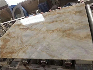 Golden Vein Onyx Backlight Book Match