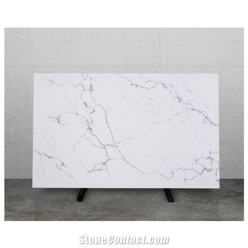 Artificial Stone Slab White Engineered Quartz