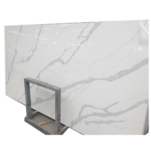 Artificial Stone Slab White Engineered Quartz