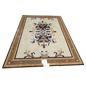 Medallion Tile Floor Lobby Water Jet Marble
