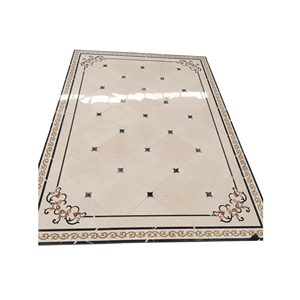 Medallion Tile Floor Lobby Water Jet Marble
