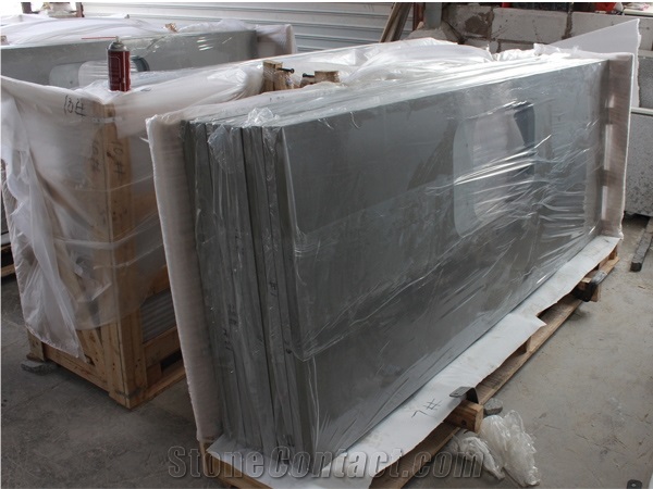 Grey Quartz Bathroom Top Bath Vanity Countertop