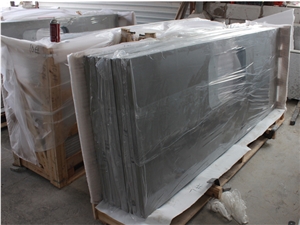 Grey Quartz Bathroom Top Bath Vanity Countertop Grey Quartz Bathroom Top Bath Vanity Countertop