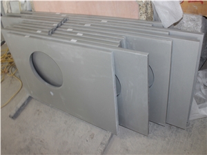 Grey Quartz Bathroom Top Bath Vanity Countertop