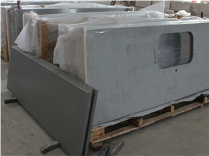 Grey Quartz Bathroom Top Bath Vanity Countertop