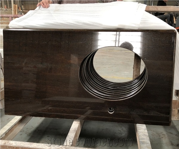 Quicksand Brown Granite Bath Top