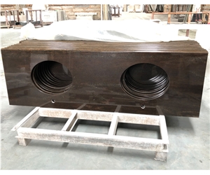 Quicksand Brown Granite Bath Top