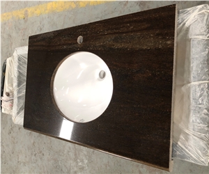 Quicksand Brown Granite Bath Top