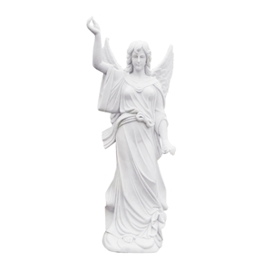 Life Size Modern White Marble Mary Sculpture For Church