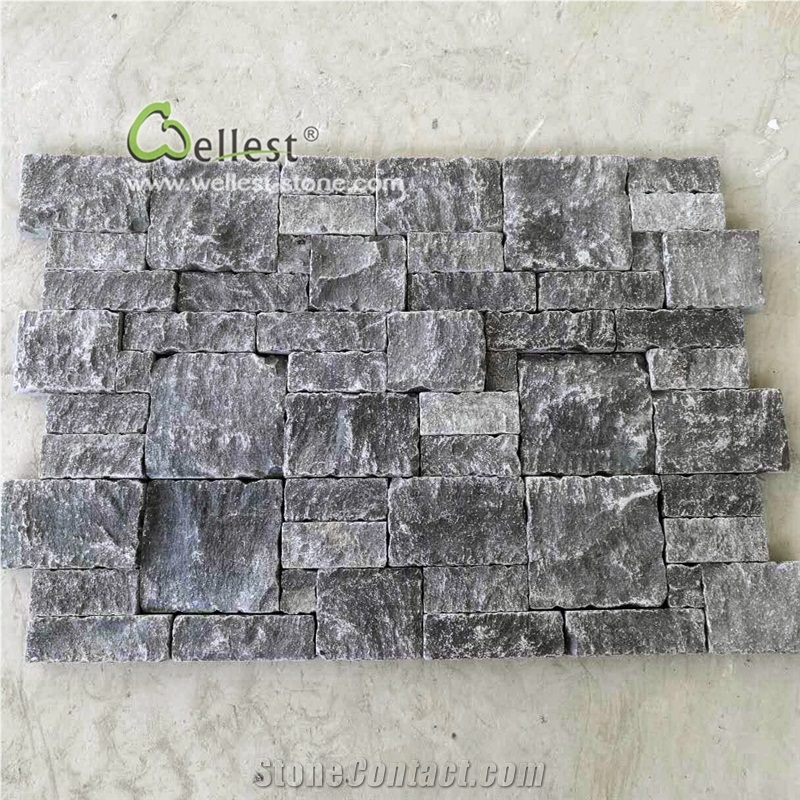 Black Limestone Outside Wall Cladding Panels