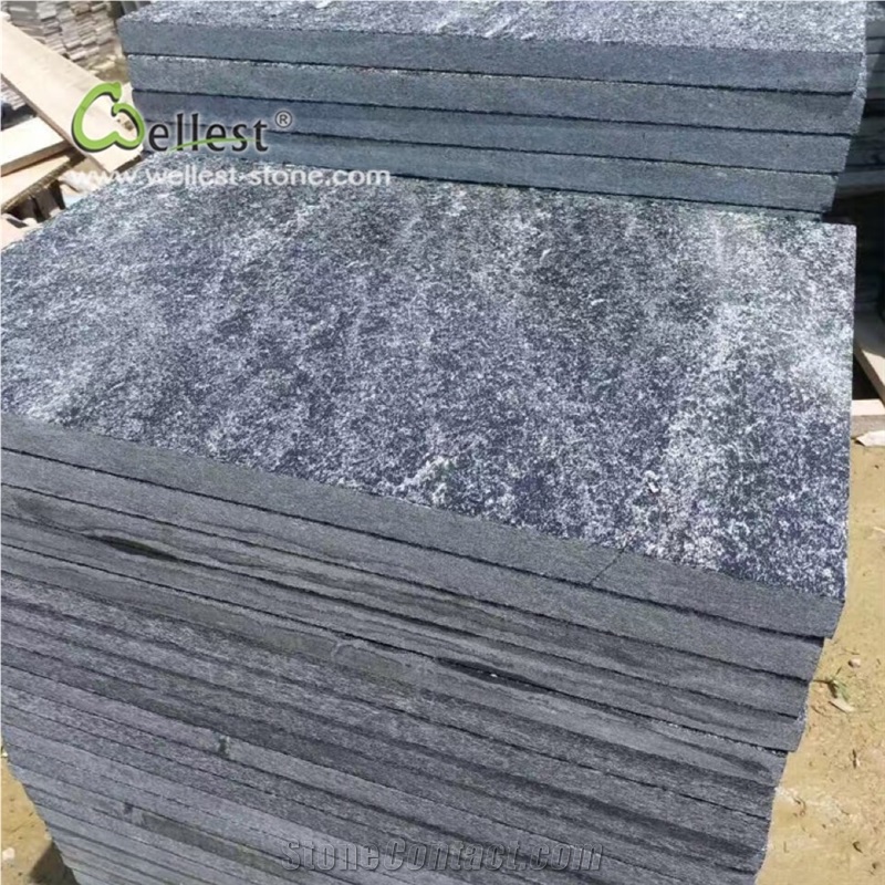 Black Quartzite Patio Pool Paving Stone Tiles