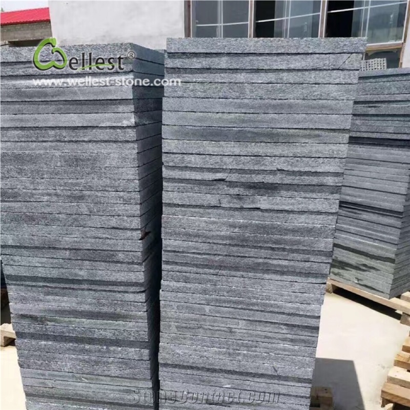 Black Quartzite Patio Pool Paving Stone Tiles
