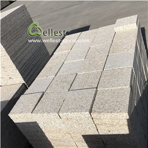 Bush Hammered Beige Granite Paving Stone