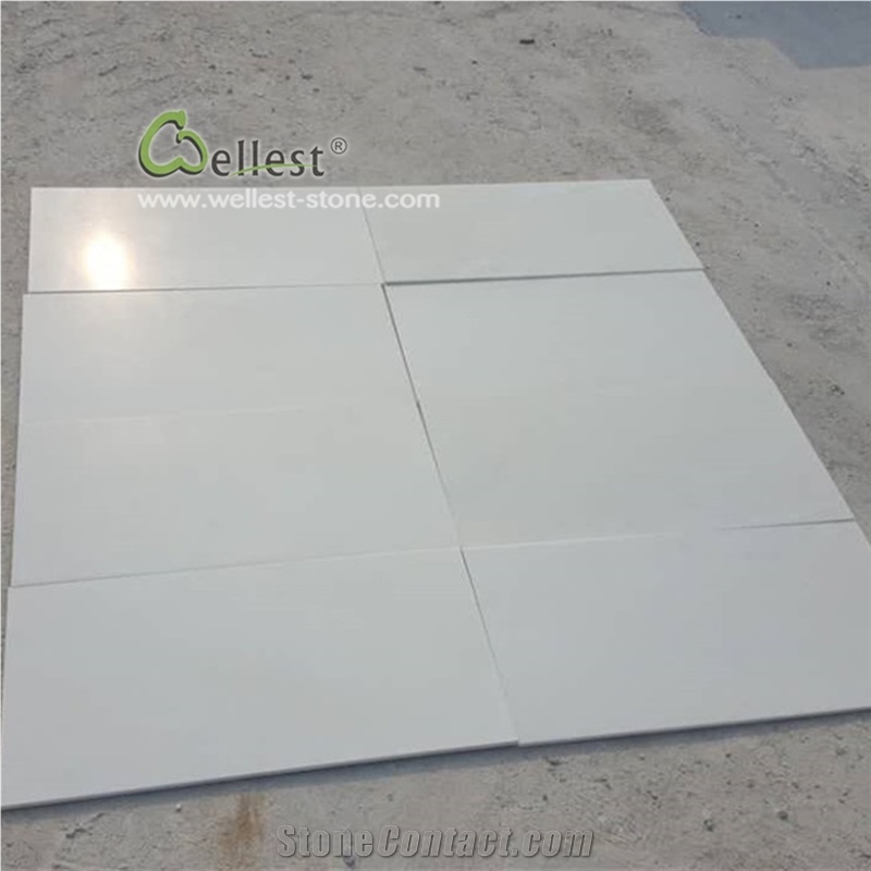 Honed Super White Quartzite Flooring Tiles